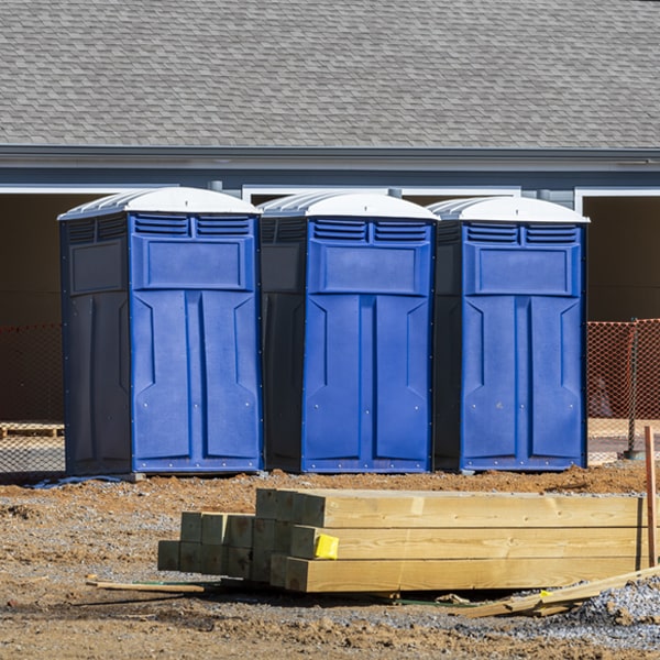 are there any restrictions on where i can place the porta potties during my rental period in Oneida